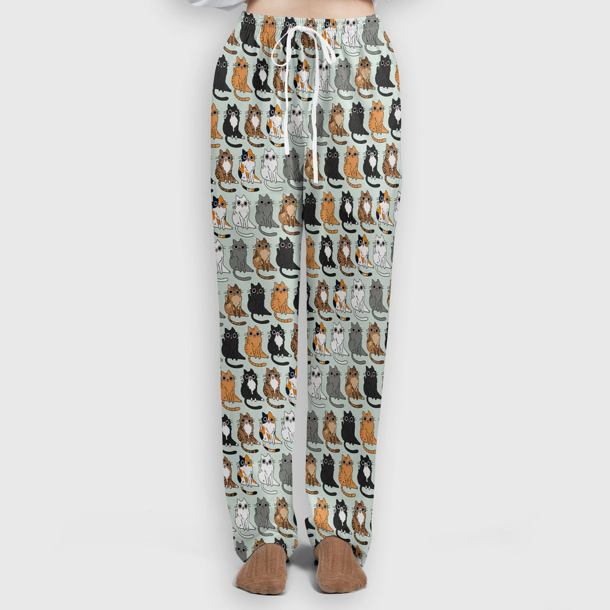 Cat Pattern Nurse Scrub Set