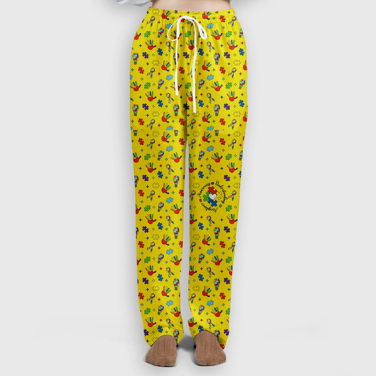 Autism Awareness Colorful Puzzle Nurse Scrub Set