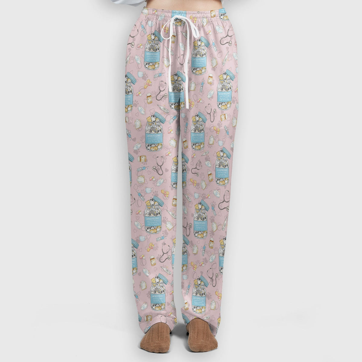 Antidepressant Cat Jar Nurse Scrub Set