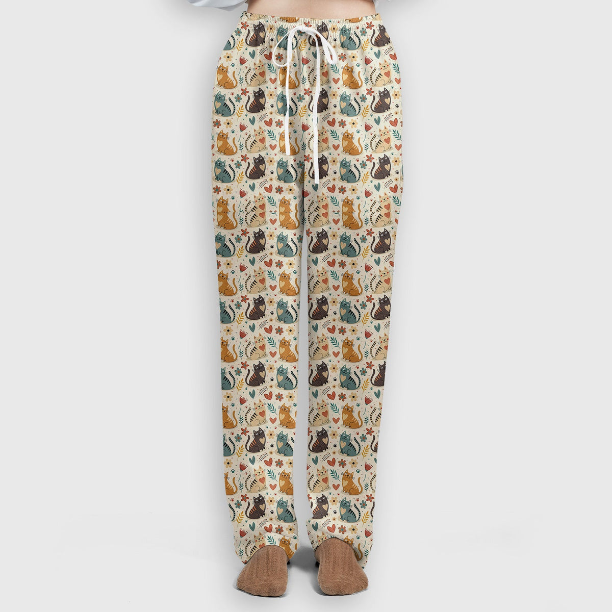 Kitty Floral Nurse Scrub Set