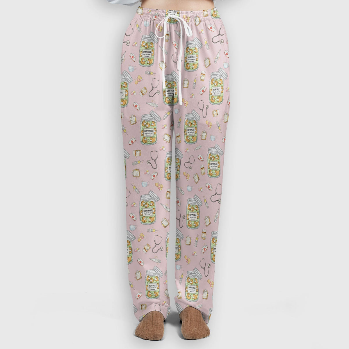 Happy Pills Horse Nurse Scrub Set