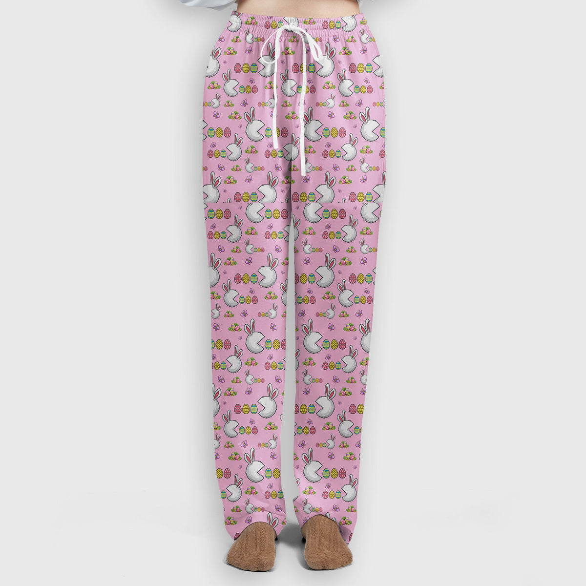 Bunny Colorful Eggs Nurse Scrub Set - Easter Gift