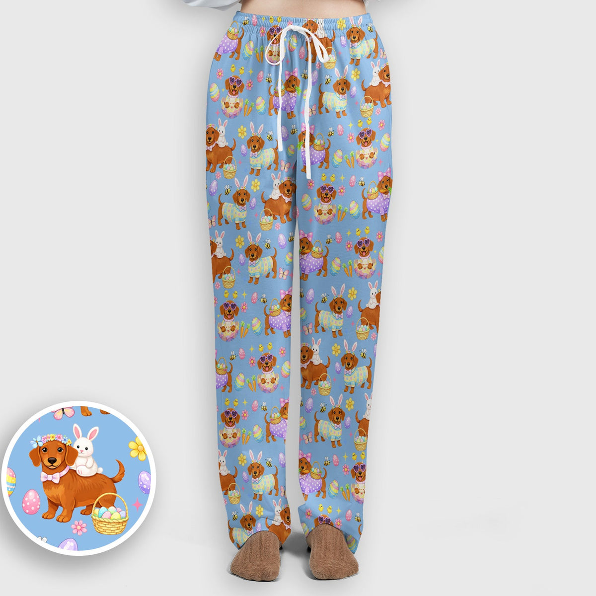 Easter Dachshund Nurse Scrub Set