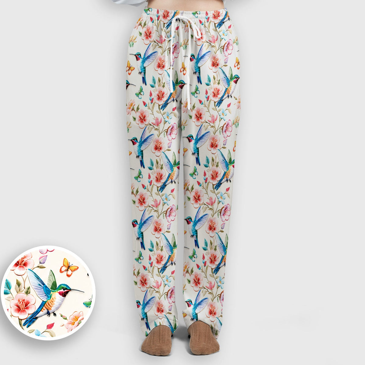 Hummingbird Blossom Butterfly Nurse Scrub Set