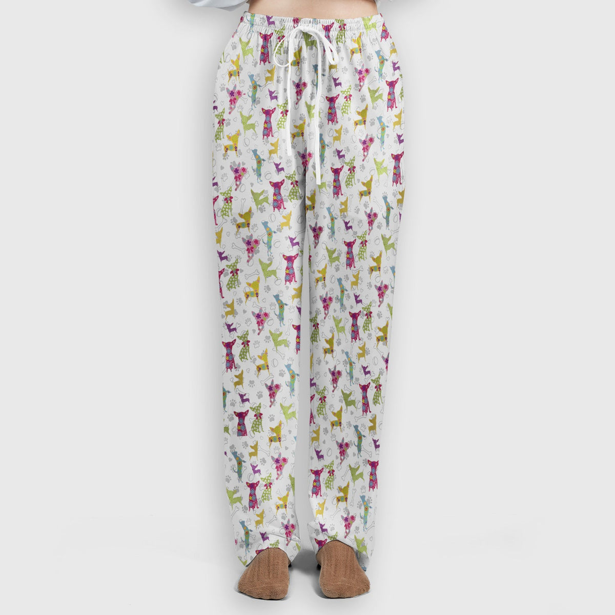 Colorful Playful Dog Nurse Scrub Set
