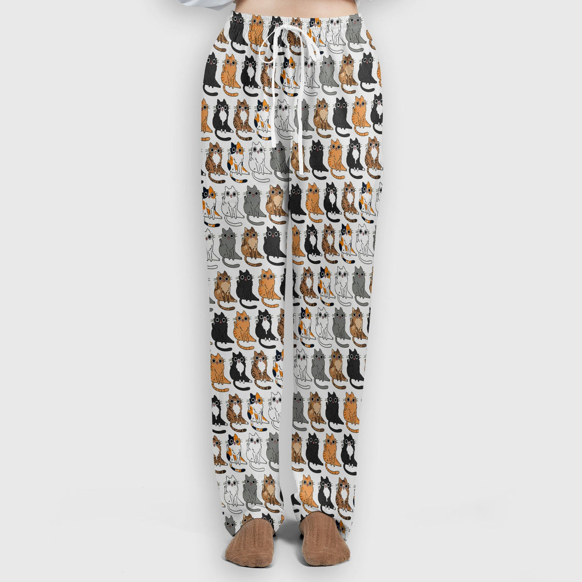 Cat Pattern Nurse Scrub Set