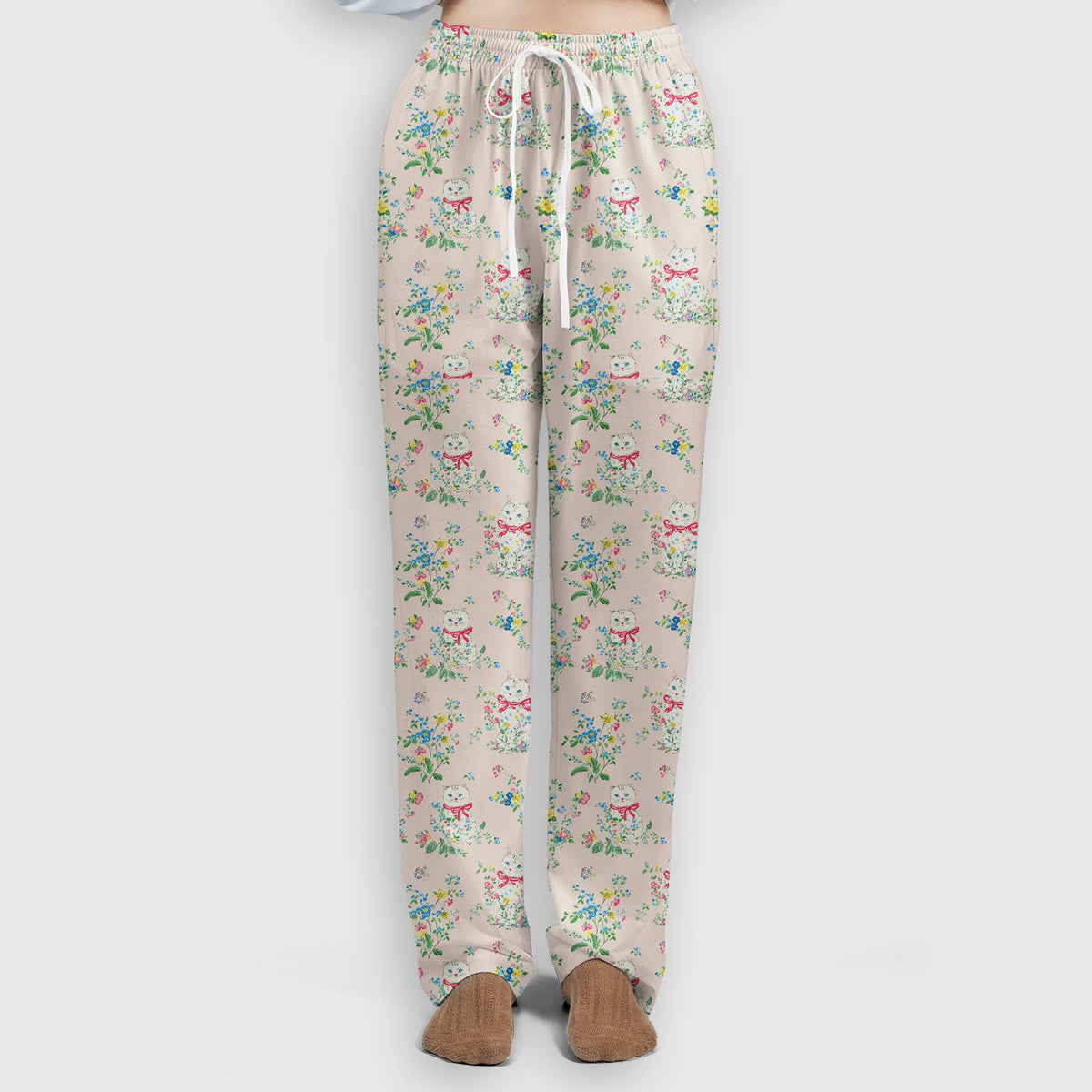 Vintage Floral Cat Nurse Scrub Set
