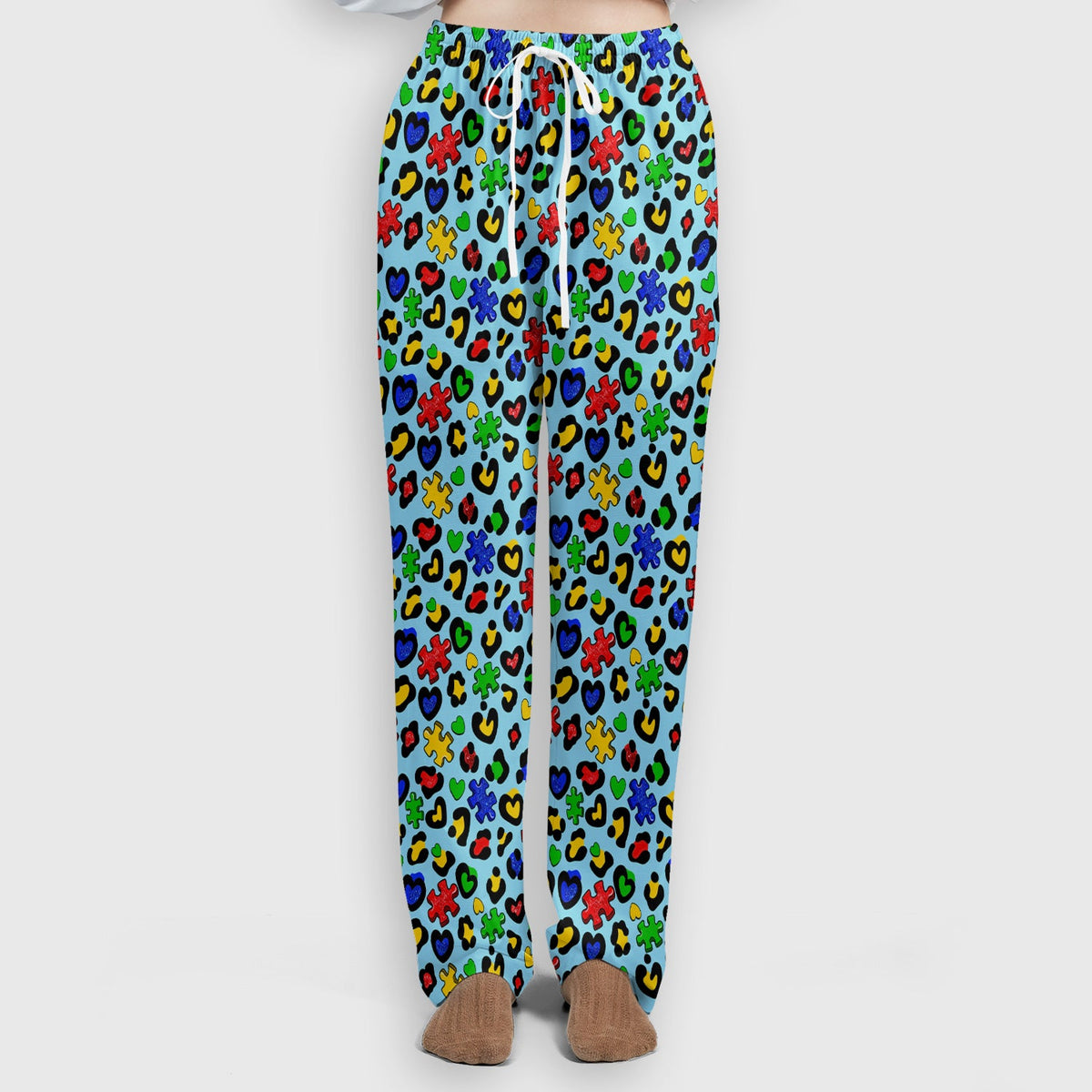 Puzzle Piece Heart Nurse Scrub Set
