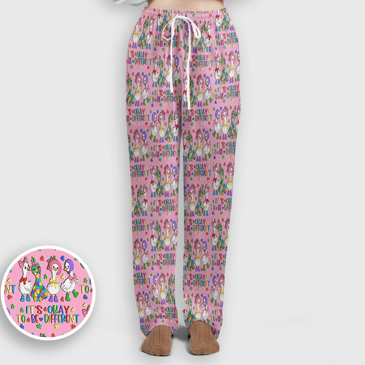 It's Okay To Be Different Duck Nurse Scrub Set