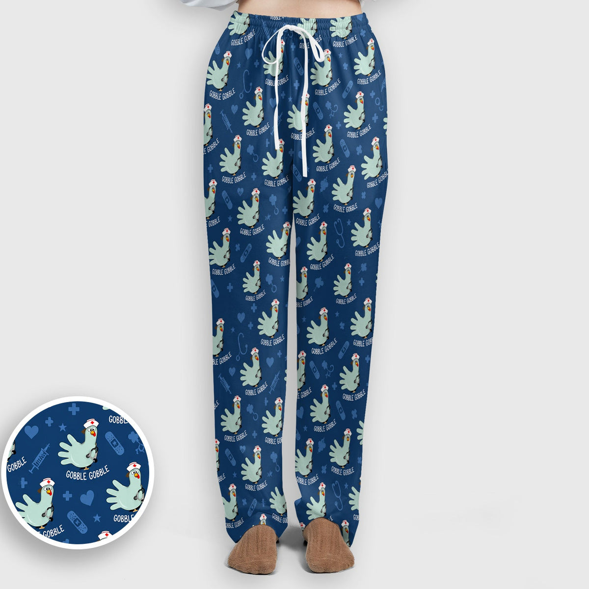 Gobble Gobble Turkey Nurse Scrub Set