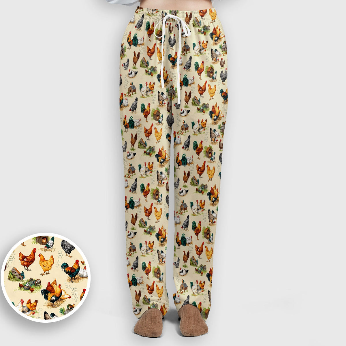 Farm Chicken Rooster Coop Nurse Scrub Set