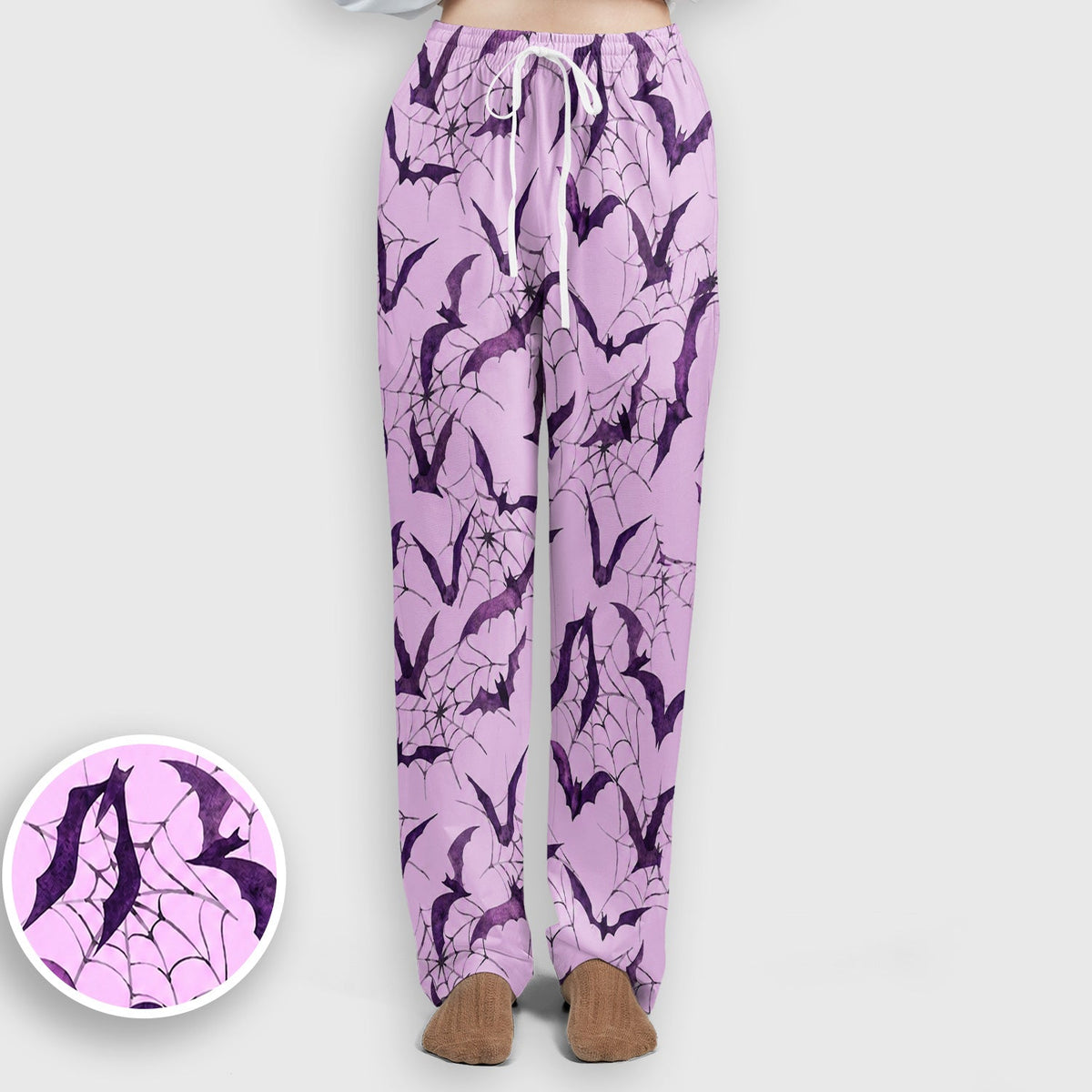 Bat with Spider Web Nurse Scrub Set - Halloween Gift