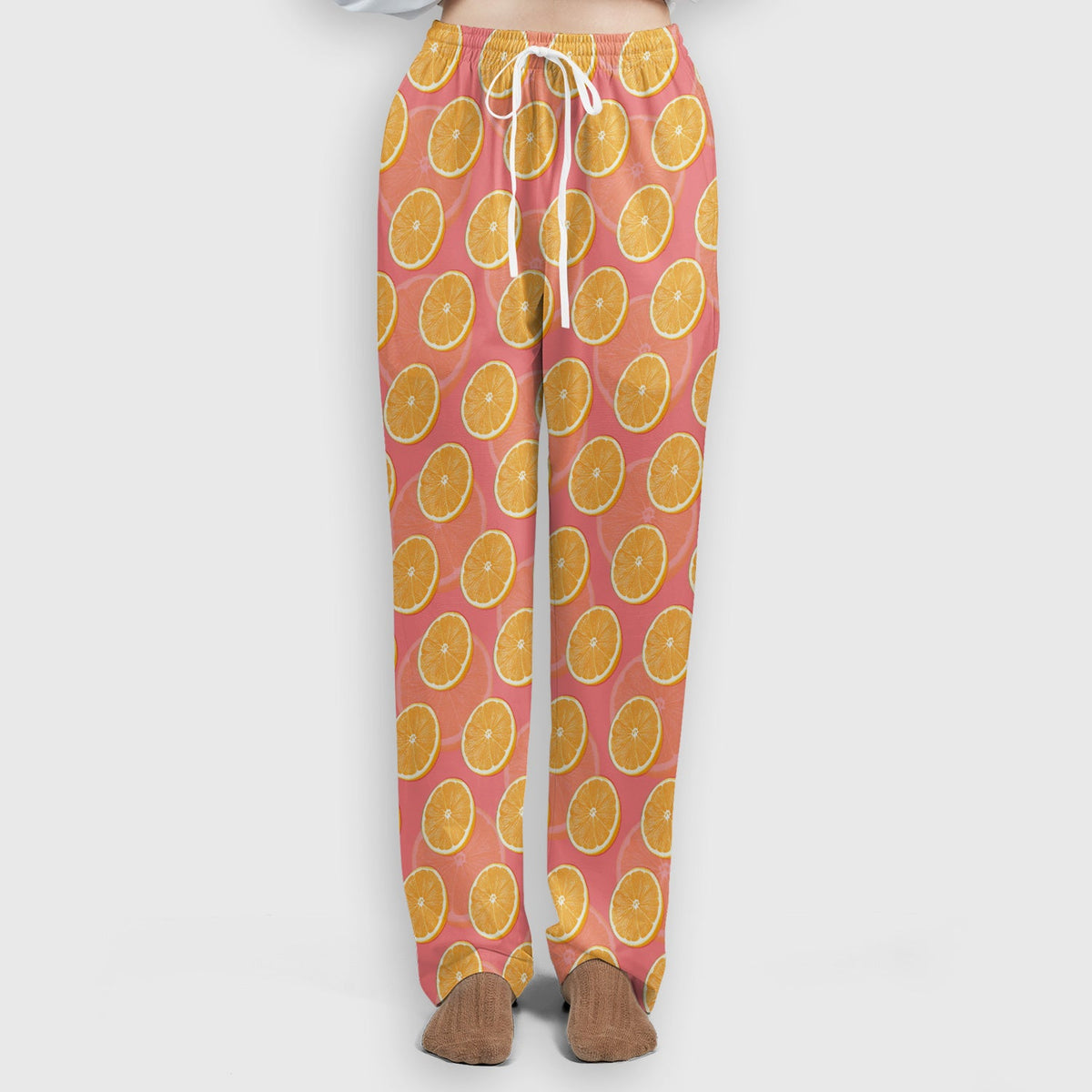 Fresh Orange Slice Nurse Scrub Set