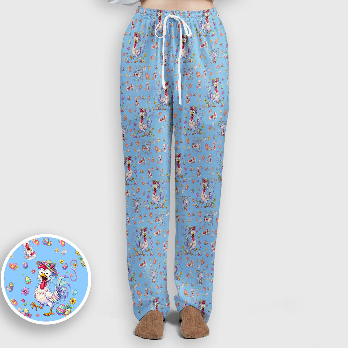 Easter Chicken Nurse Scrub Set