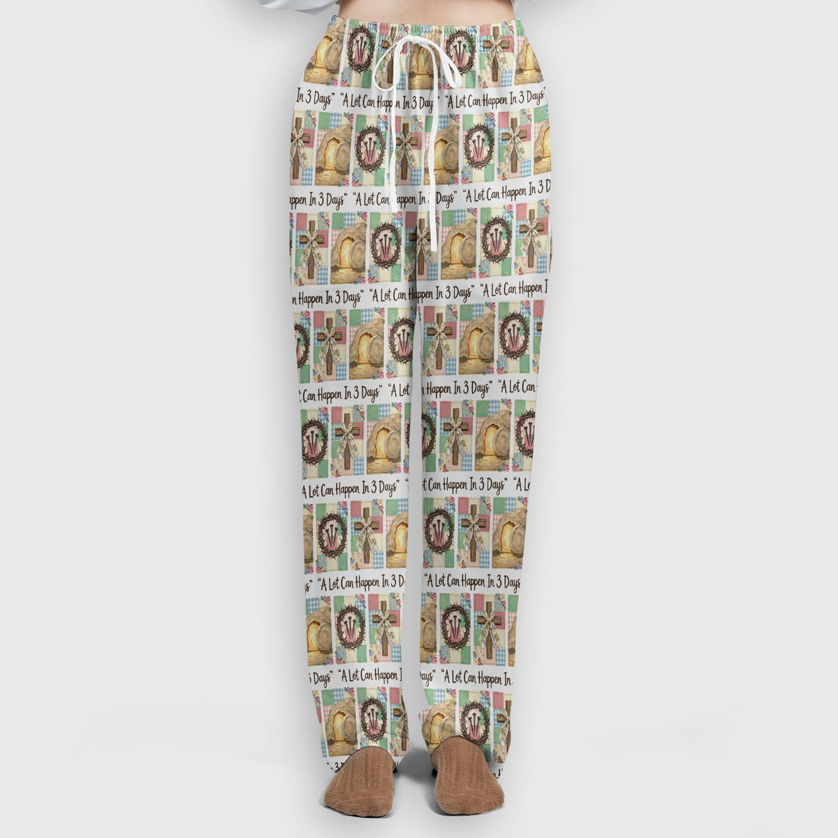 Christian Easter Cross Nurse Scrub Set