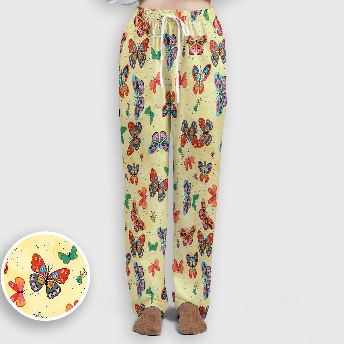 Colorful Butterfly Garden Nurse Scrub Set