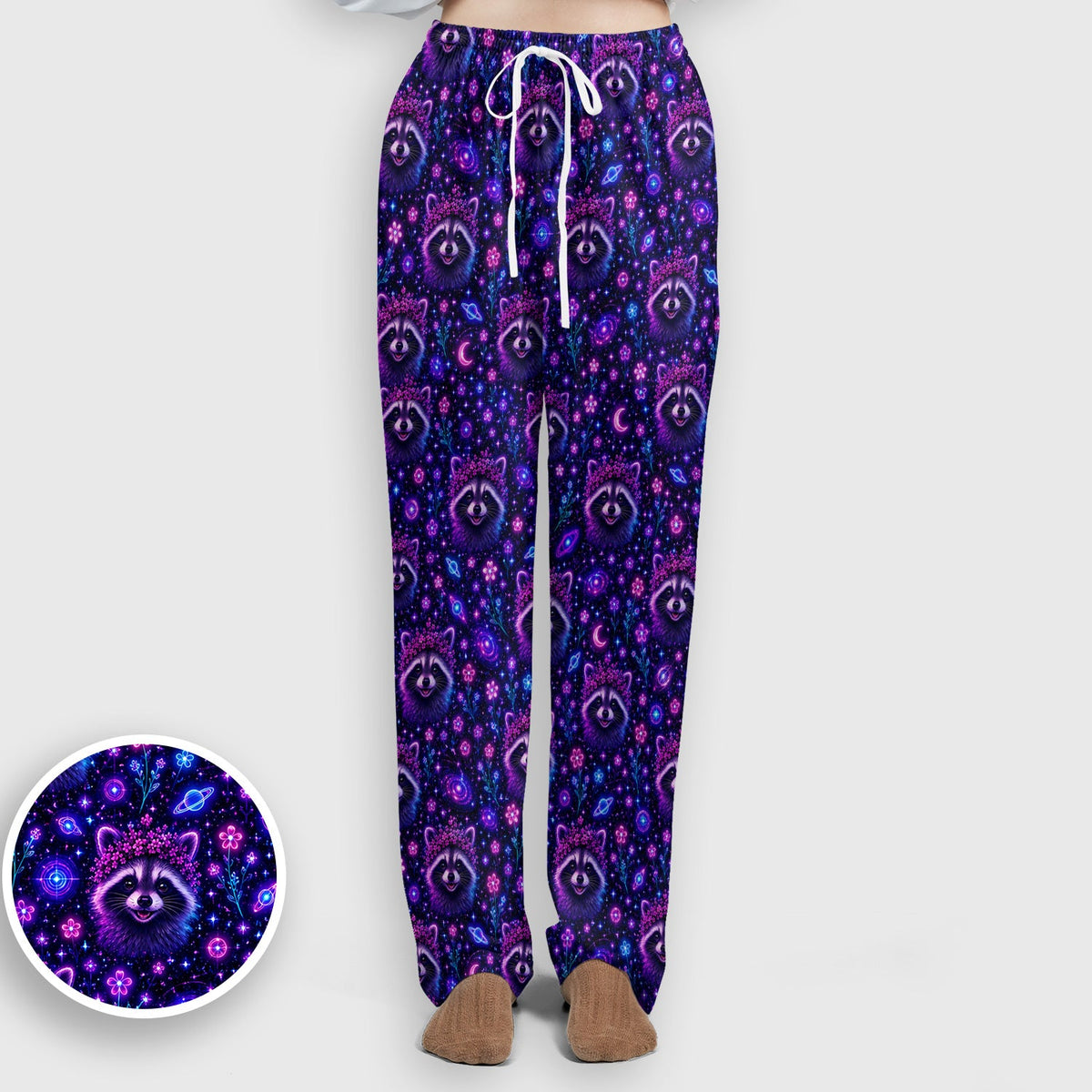 Galaxy Raccoon Nurse Scrub Set