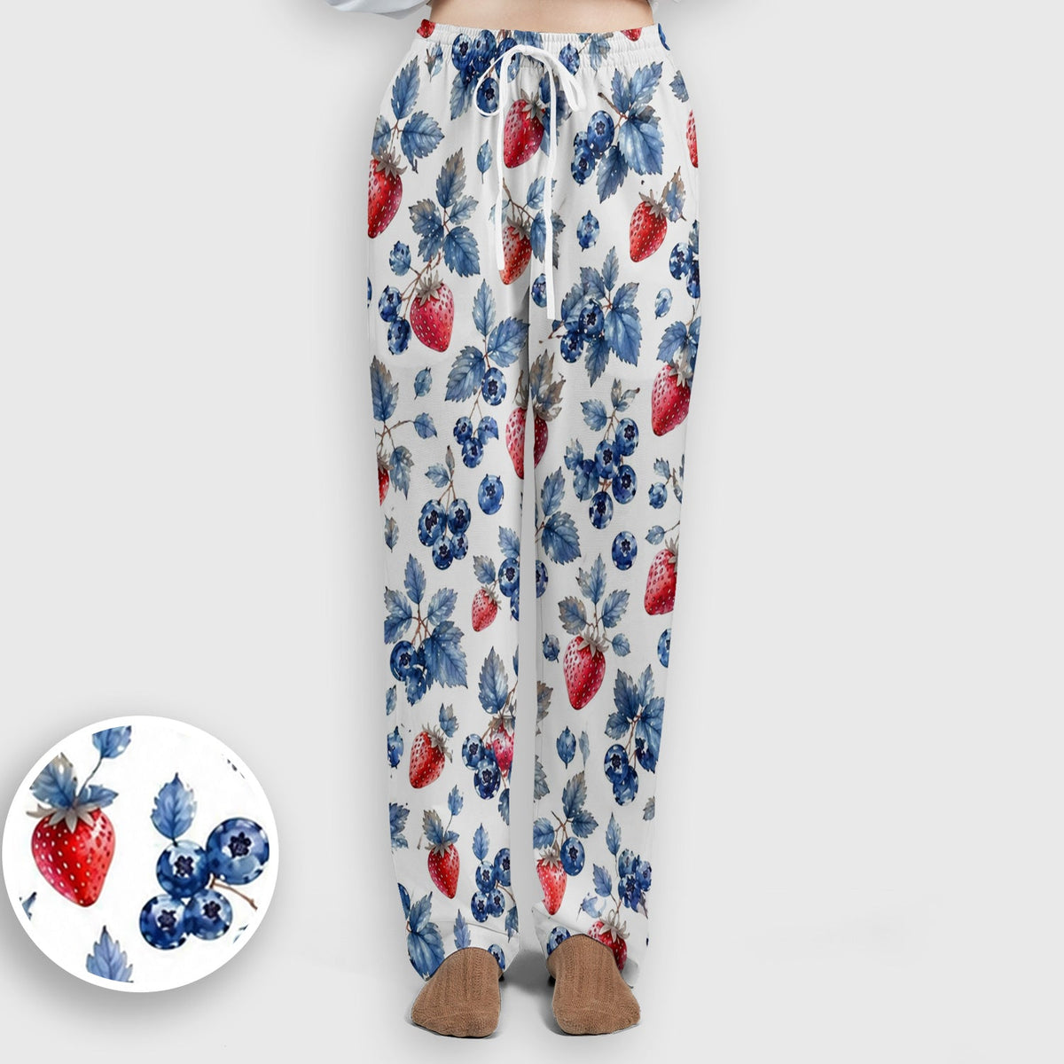 Strawberry & Blueberry Leaf Nurse Scrub Set