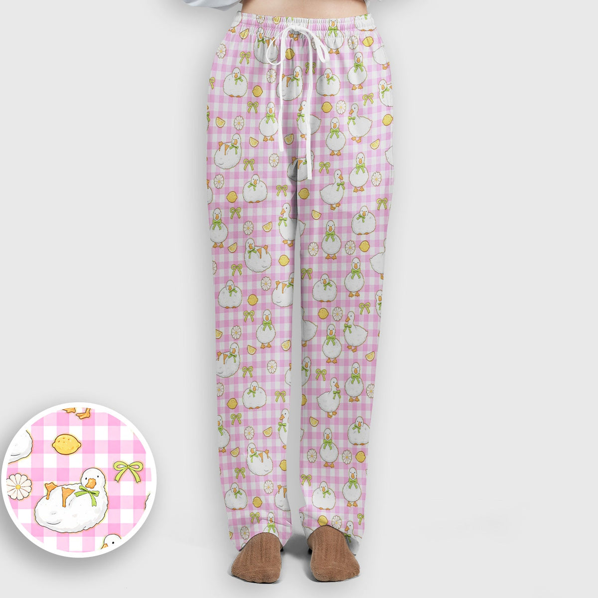 Adorable Ducks Lemon Daisy Nurse Scrub Set