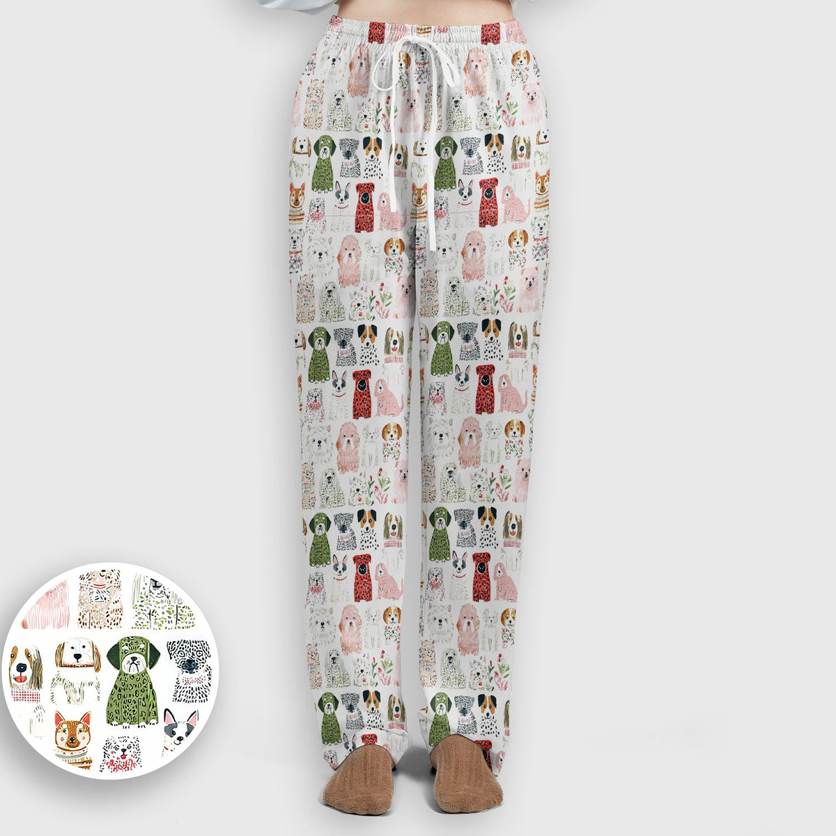 Dog Breeds Nurse Scrub Set