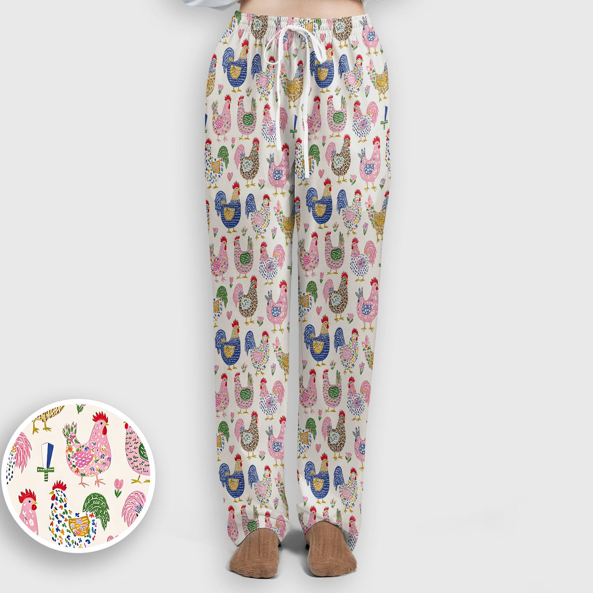 Chicken Rooster Nurse Scrub Set