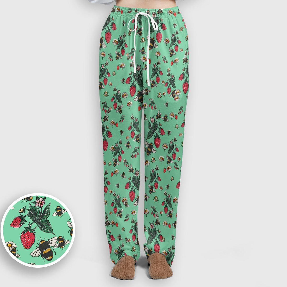 Strawberry Bee Daisy Nurse Scrub Set
