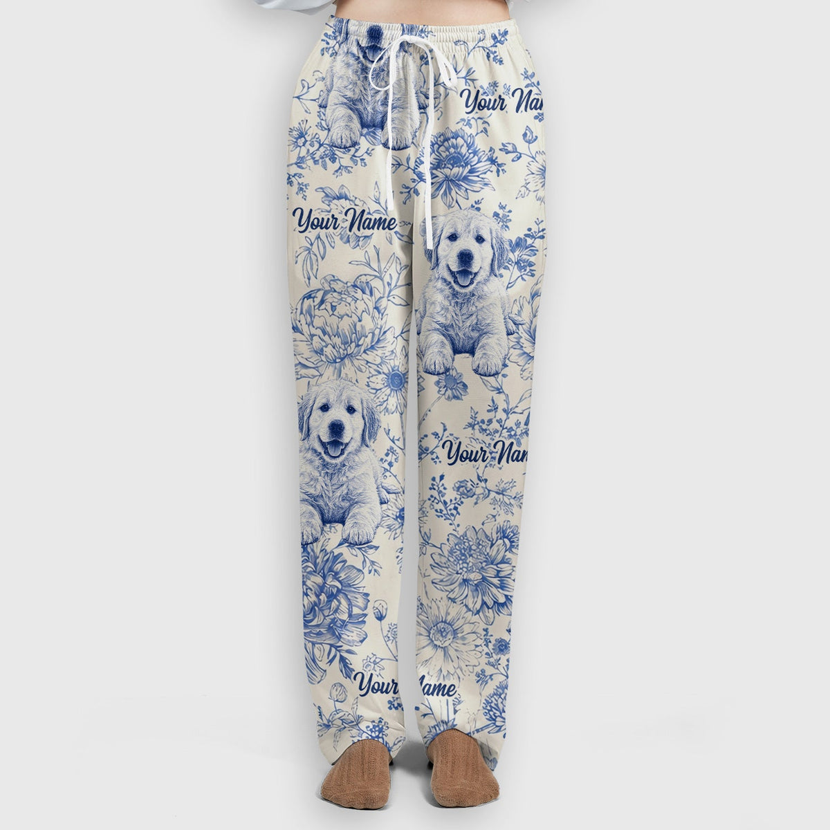 Personalized Pet Photo Floral Nurse Scrub Set