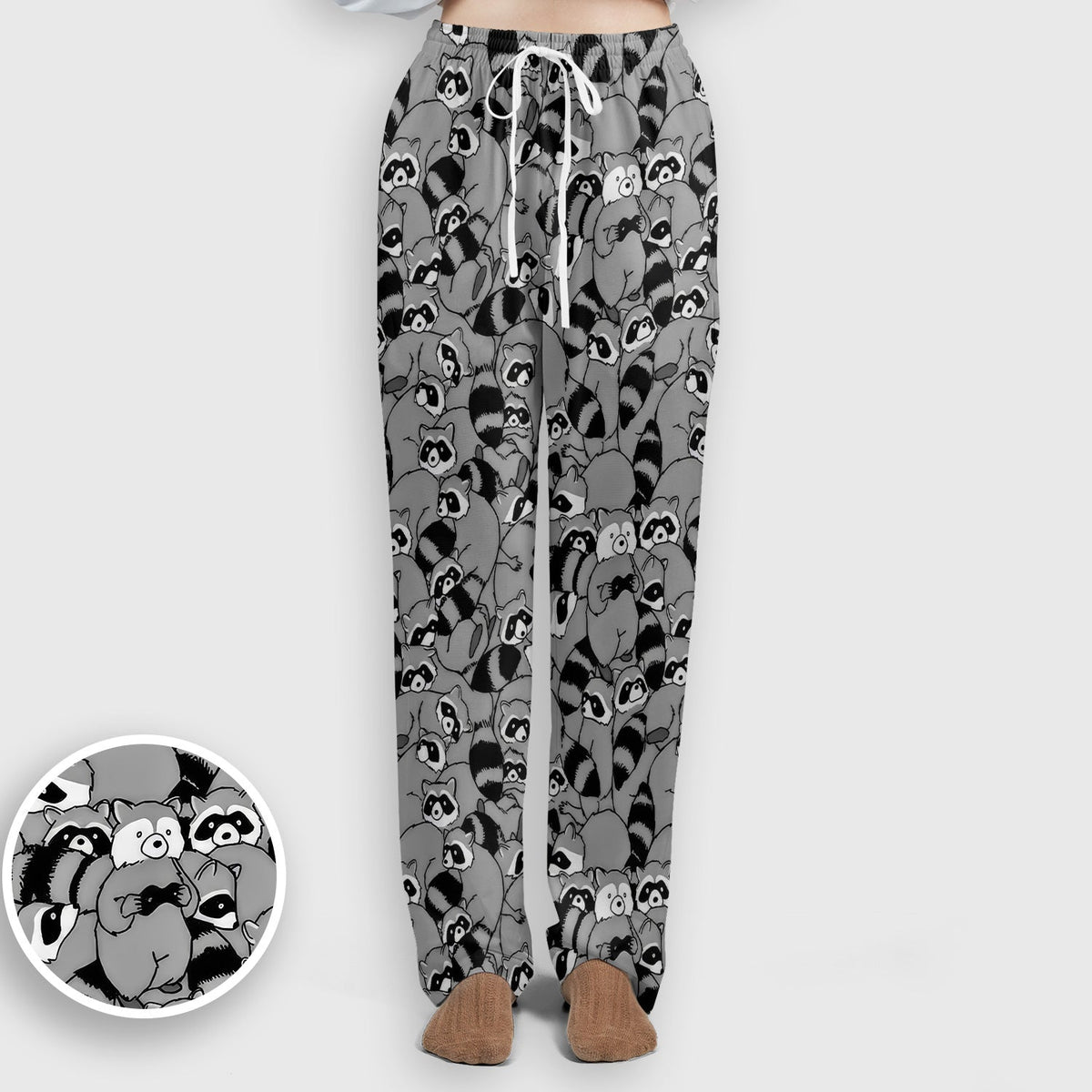 Raccoon Crowd Nurse Scrub Set