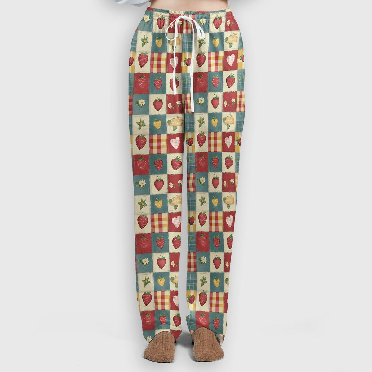 Strawberry Floral Patchwork Nurse Scrub Set
