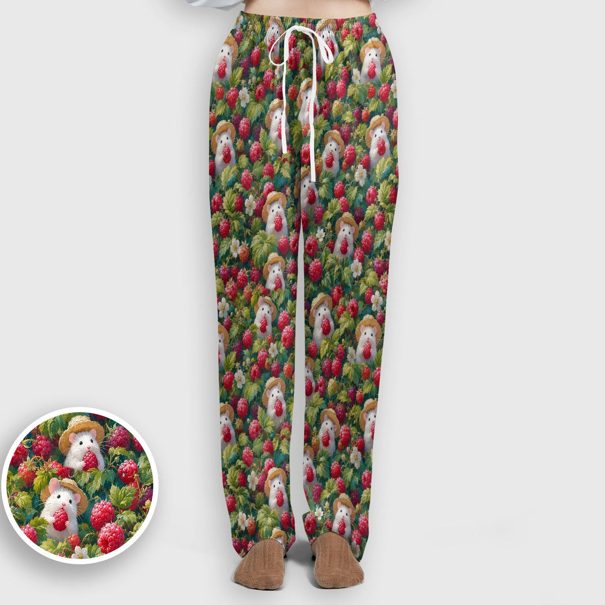 Raspberry Mouse Garden Nurse Scrub Set