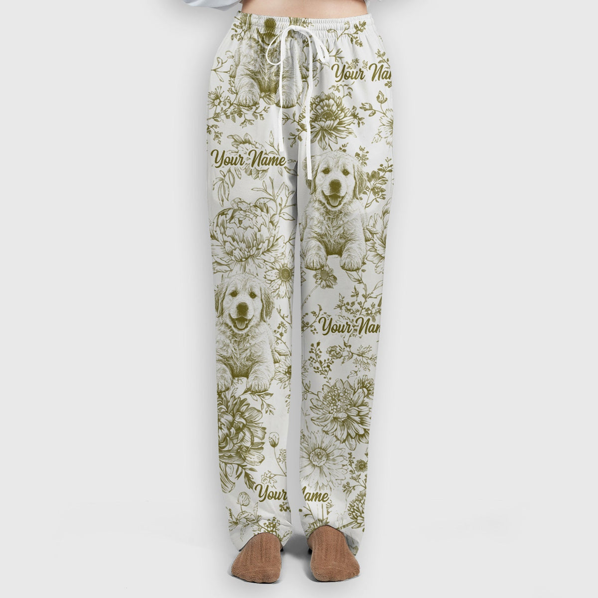Personalized Pet Photo Floral Nurse Scrub Set