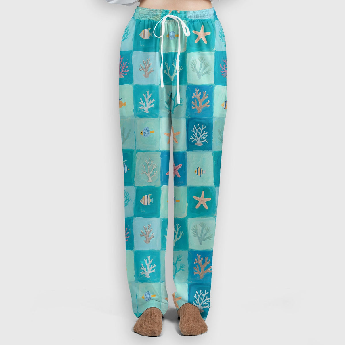 Ocean Coral Fish Starfish Nurse Scrub Set