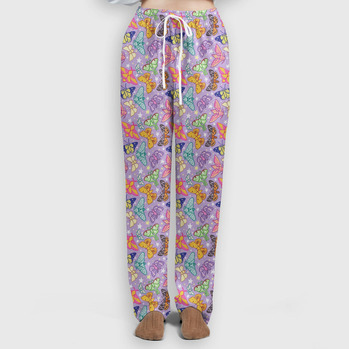 Colorful Butterfly Moth Garden Nurse Scrub Set