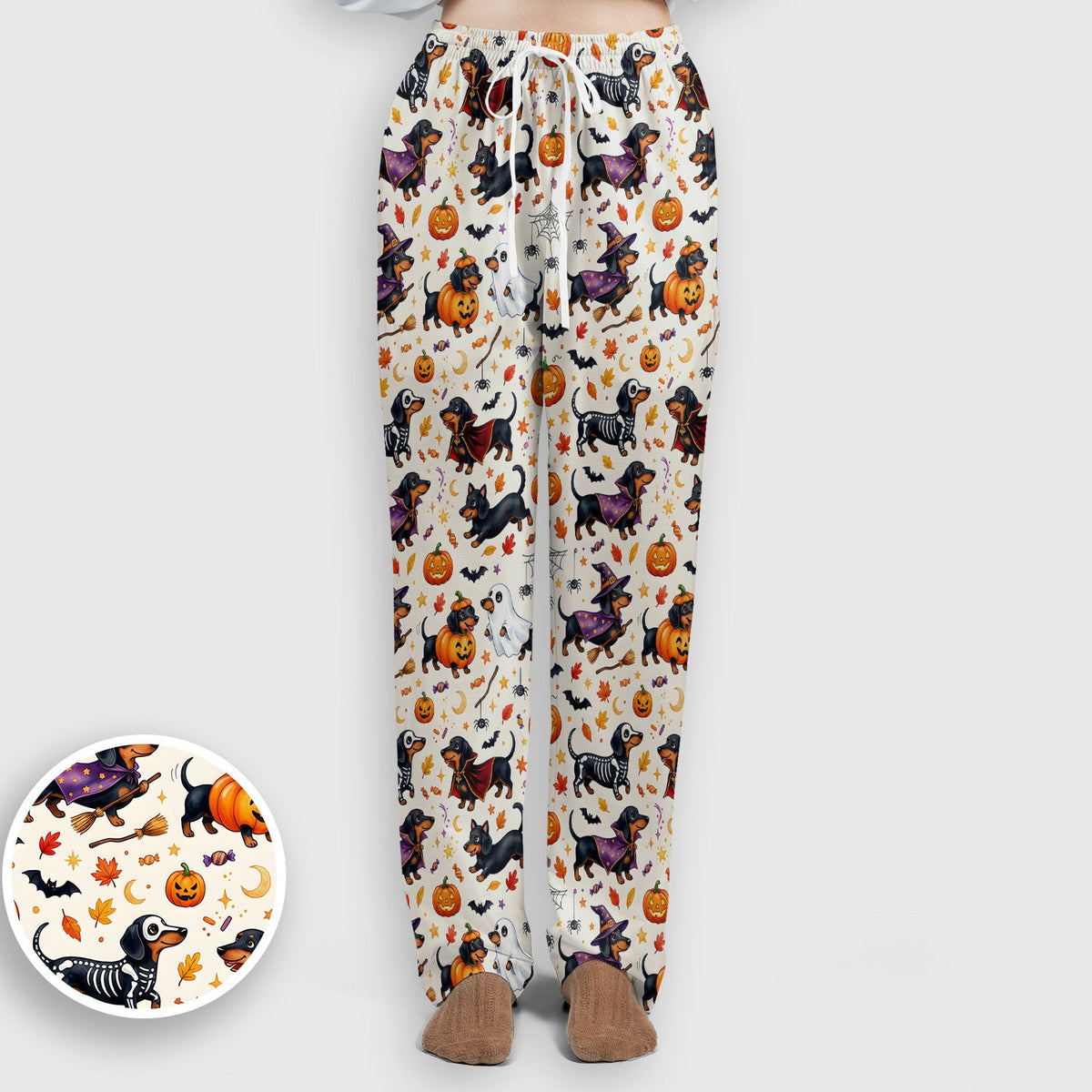 Halloween Dachshund Costume Nurse Scrub Set
