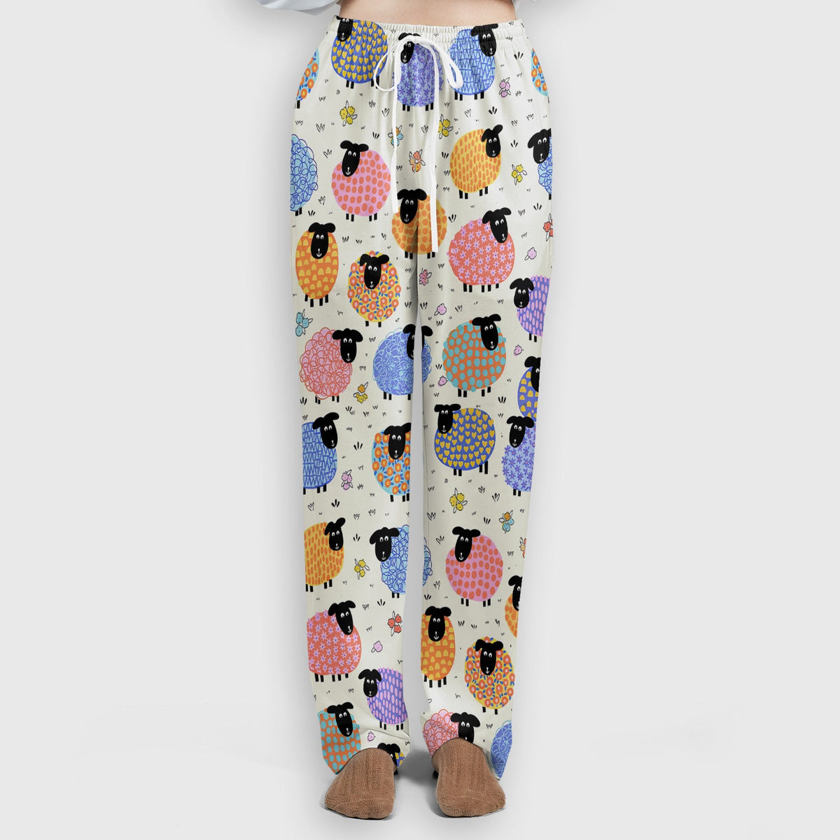 Colorful Sheep Nurse Scrub Set