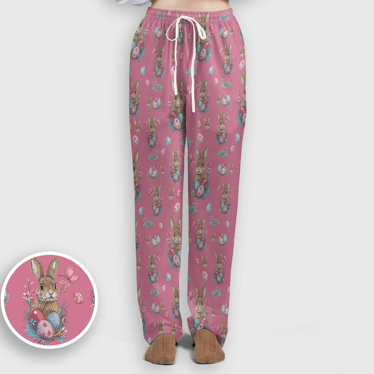 Pastel Easter Bunny Nest Nurse Scrub Set