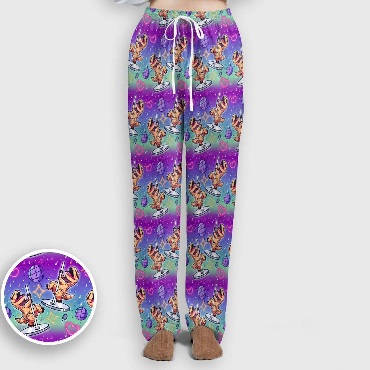 Dancing Dinosaur Disco Nurse Scrub Set