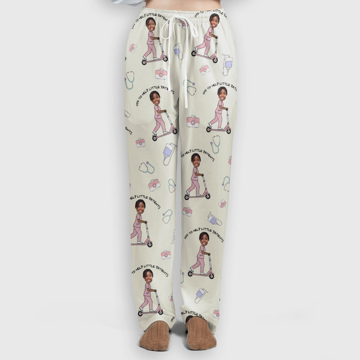 Personalized Pediatric Nurse Scooter Face Scrub Set