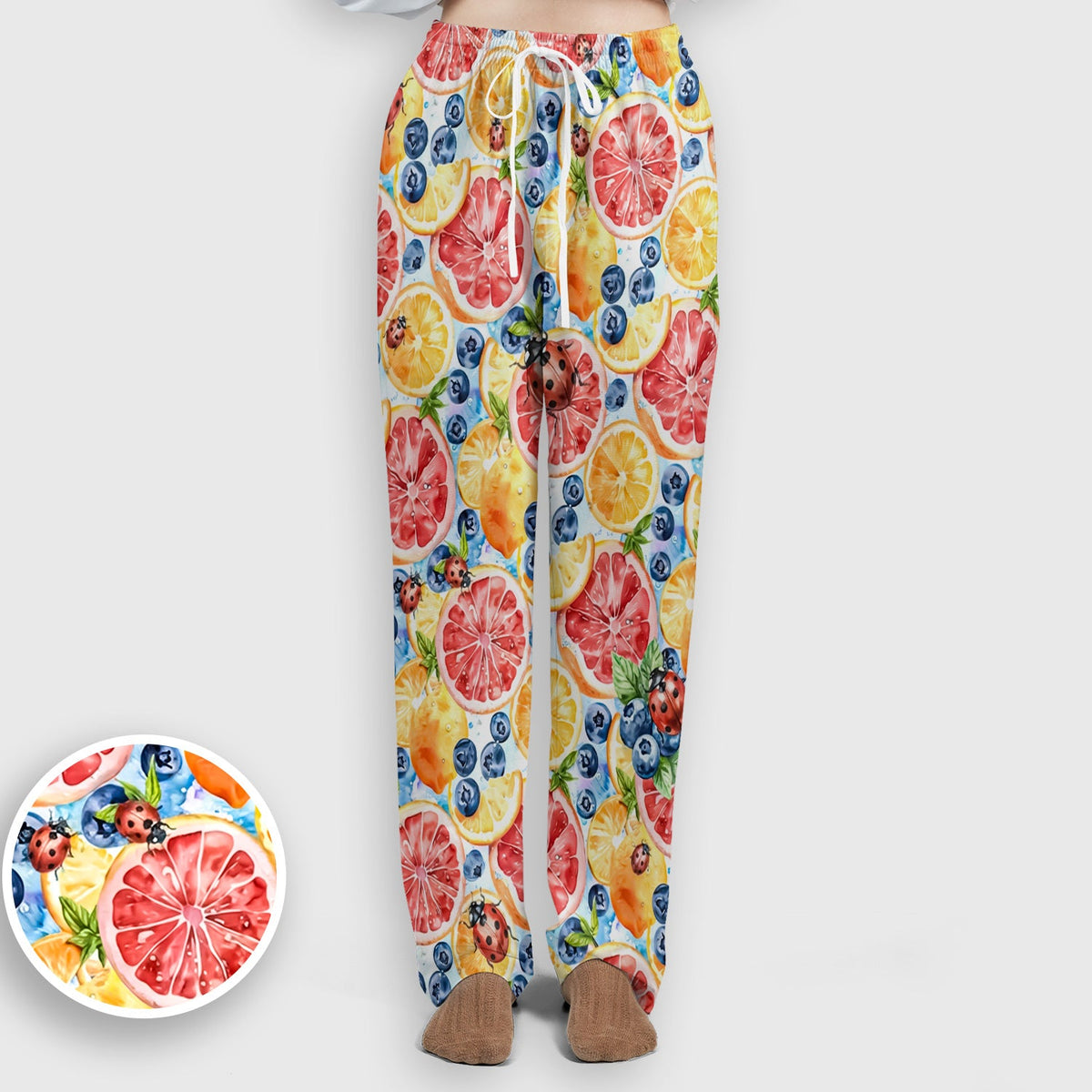 Citrus Berry Ladybug Nurse Scrub Set