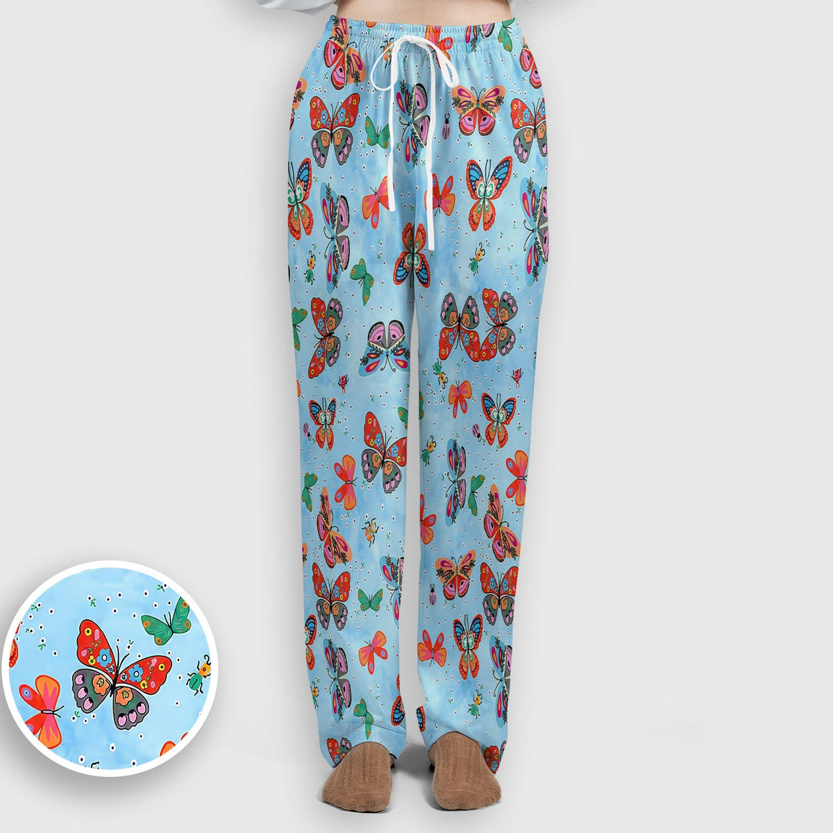 Colorful Butterfly Garden Nurse Scrub Set
