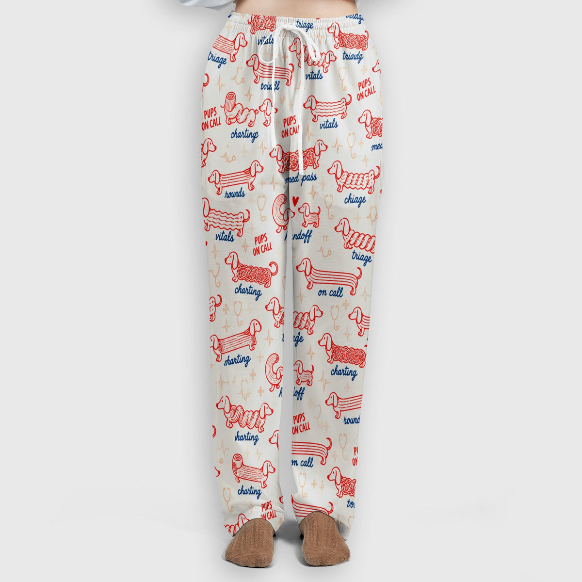 Pups On Call Dachshund Nurse Scrub Set