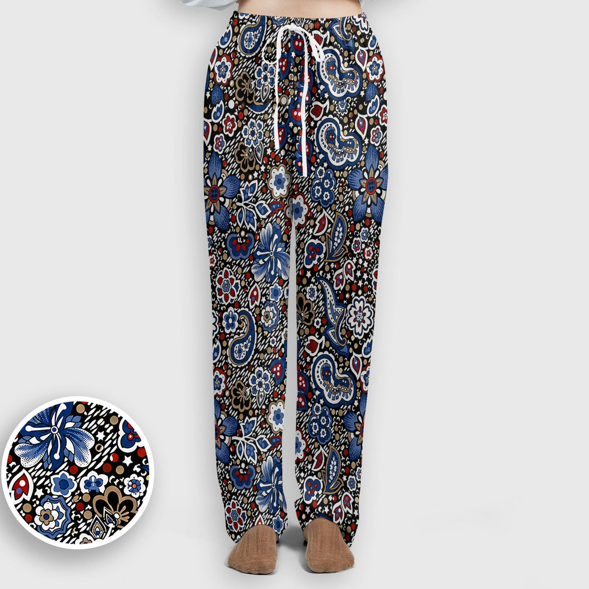Classic Paisley Floral Nurse Scrub Set