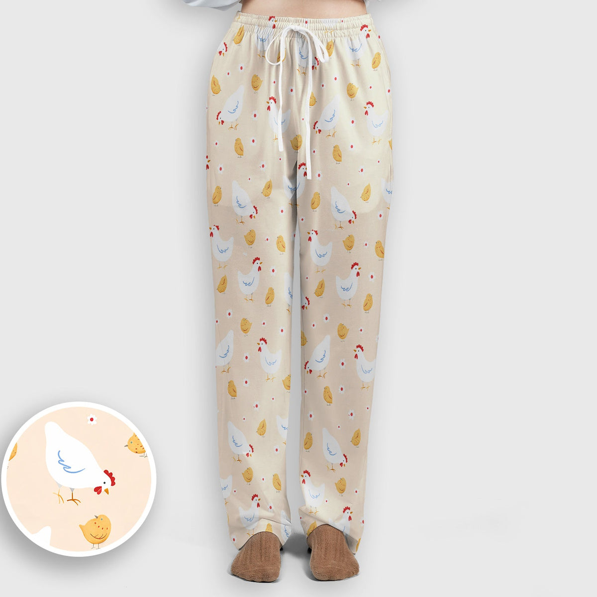 Chicken And Cute Chicks Nurse Scrub Set