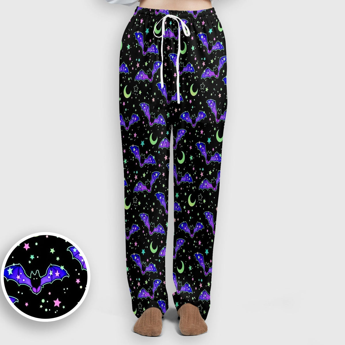 Spooky Celestial Bat Nurse Scrub Set