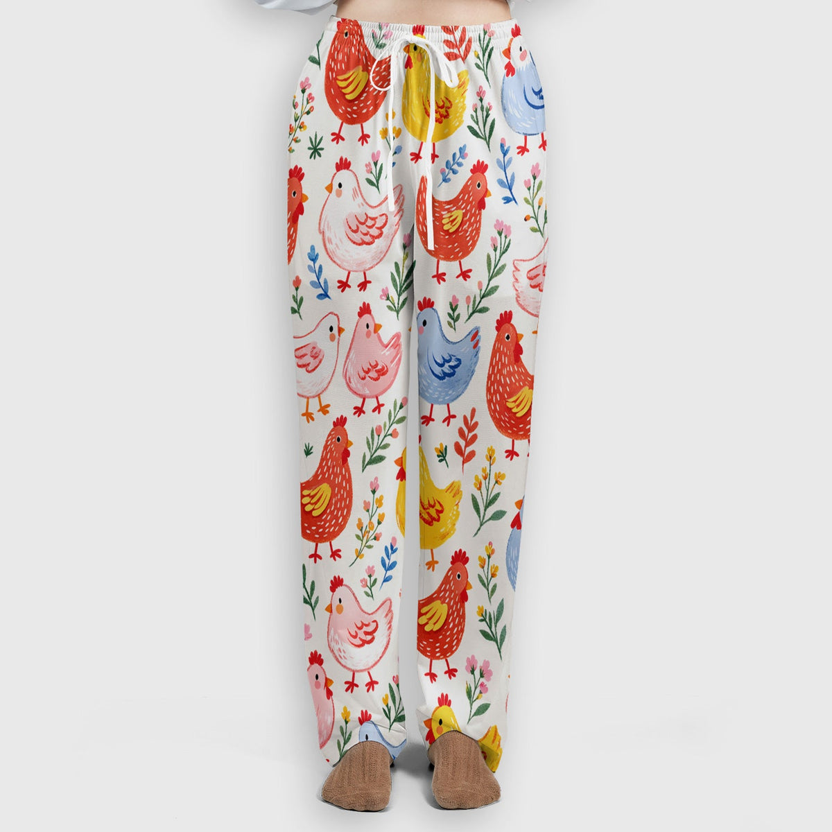 Fun Cartoon Hen Nurse Scrub Set