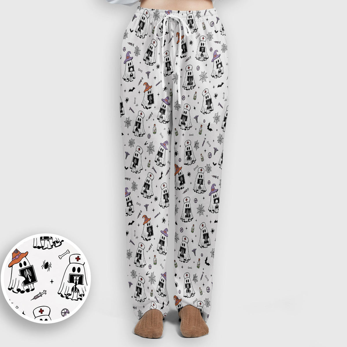 Ghost Nurses with X-Rays Scrub Set - Halloween Gift