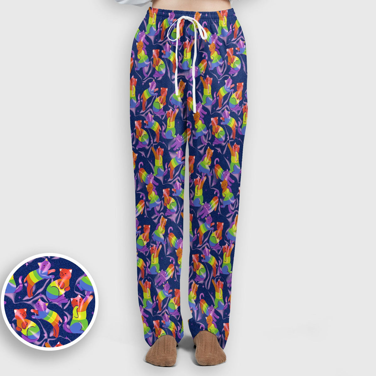Rainbow Pride Cat Nurse Scrub Set