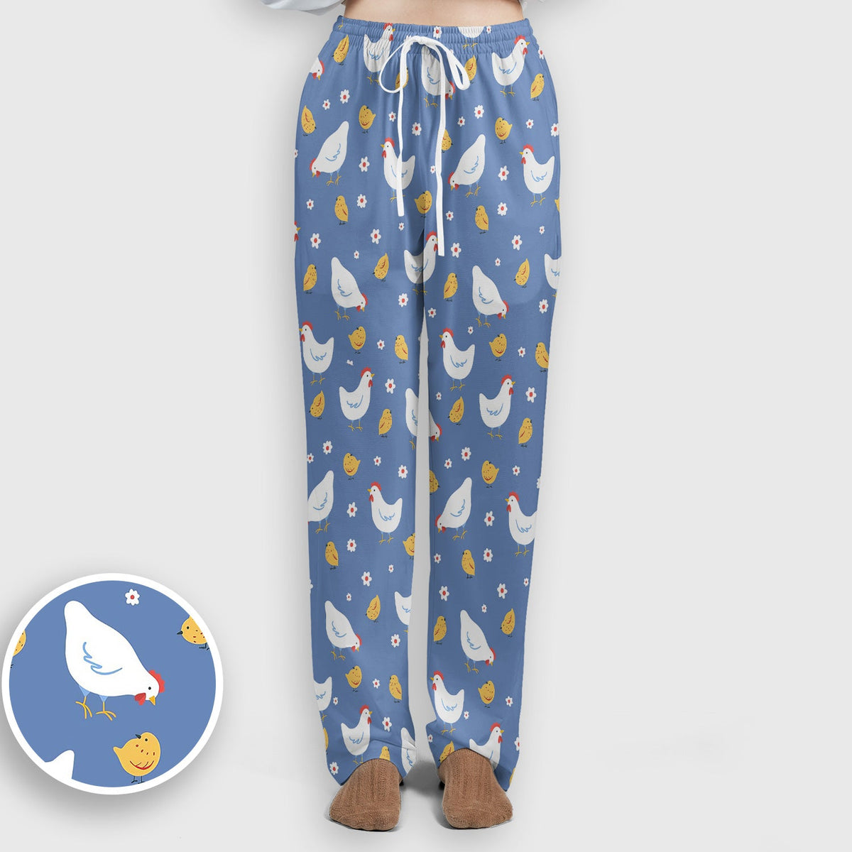 Chicken And Cute Chicks Nurse Scrub Set