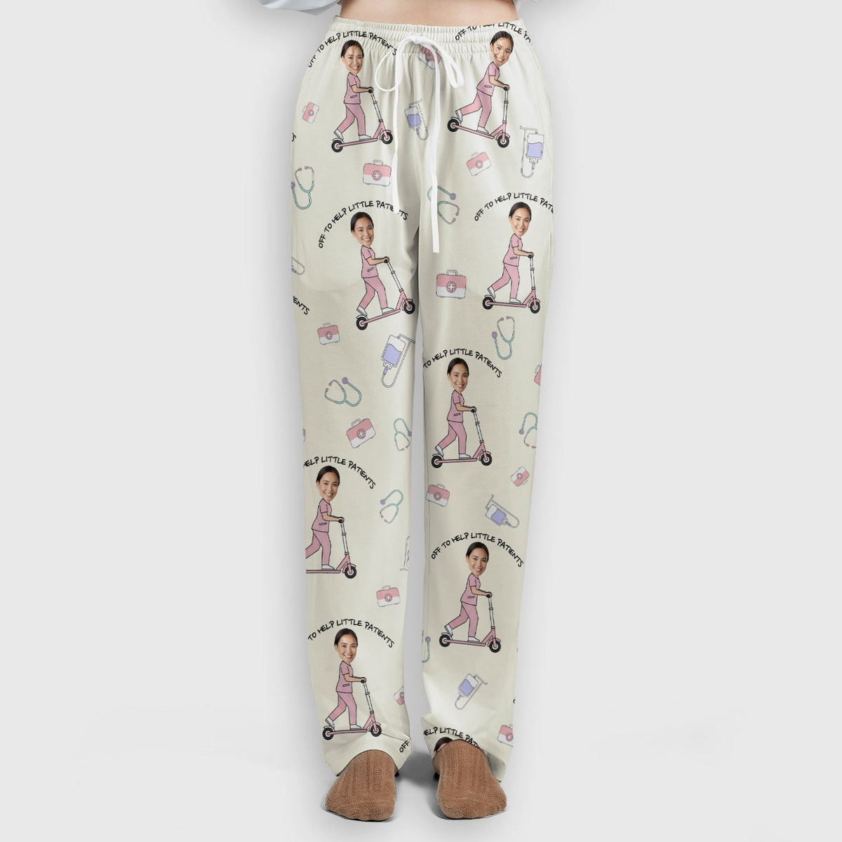 Personalized Pediatric Nurse Scooter Face Scrub Set