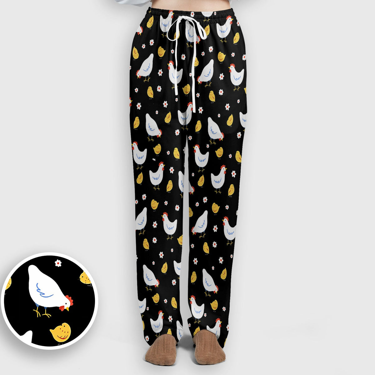 Chicken And Cute Chicks Nurse Scrub Set